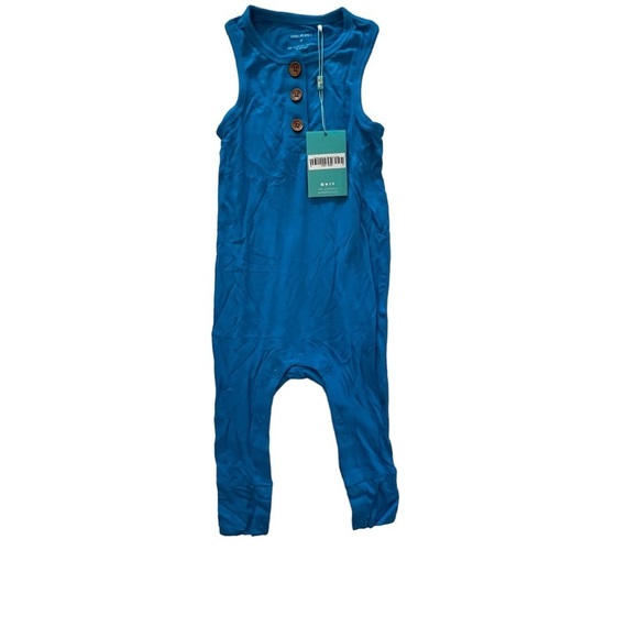 NWT Posh Peanut Bamboo Onsie Bodysuit Blue 2T - Picture 1 of 7